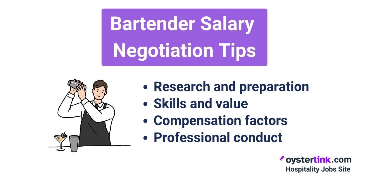 bartender salary negotiation tips